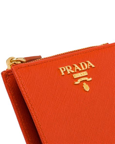 prada small saffiano leather wallet on a chain|Prada large saffiano leather wallet.